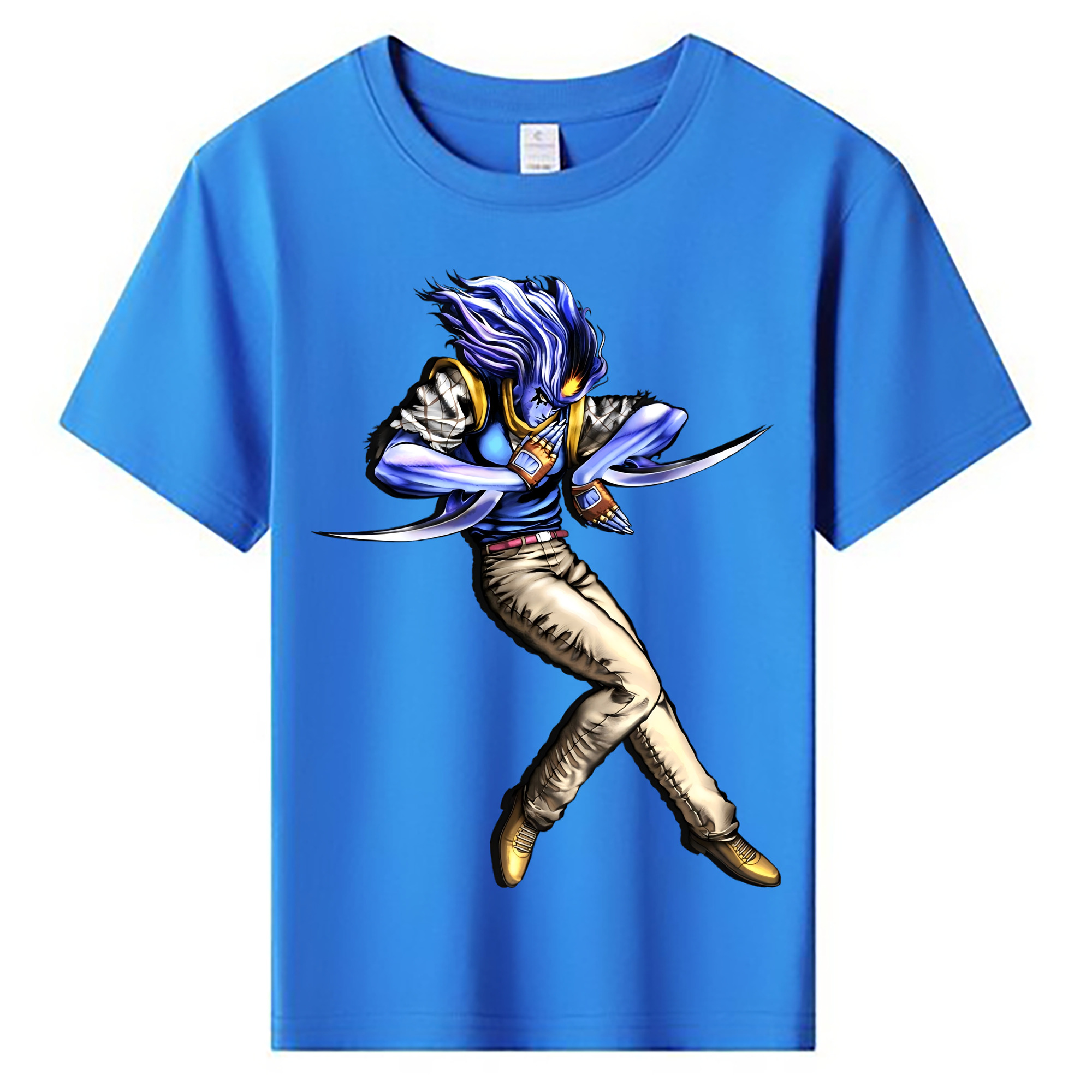 （画像用） ジョジョの奇妙な冒険 JoJo's Bizarre Adventure 綿100％キッズTシャツ（フロントプリント）